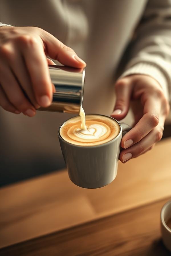 Latte art, slowed down